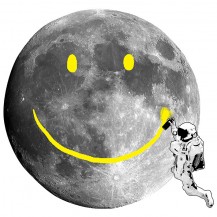 Moon Graffiti Astronaut